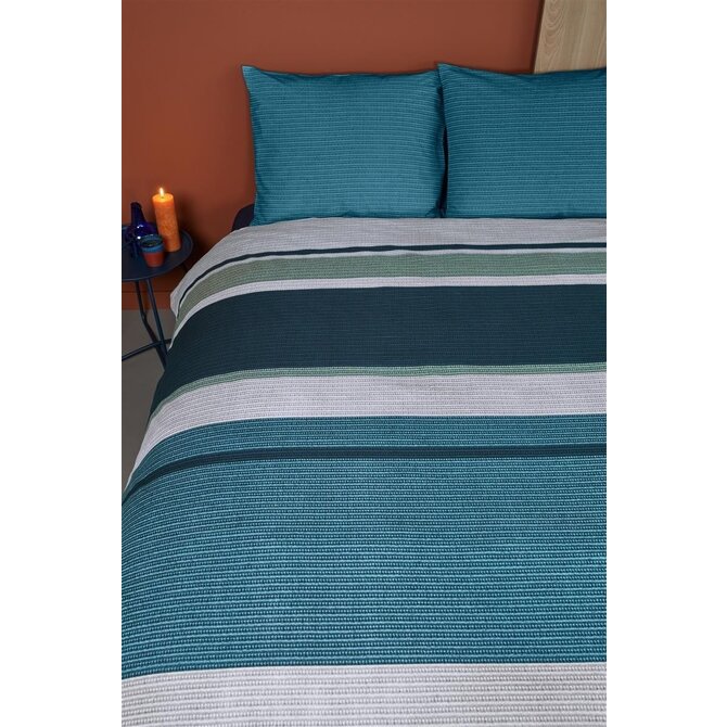 Beddinghouse Laila dekbedovertrek Blue 200x200/220 Beddinghouse Laila dekbedovertrek Blue 200x200/220