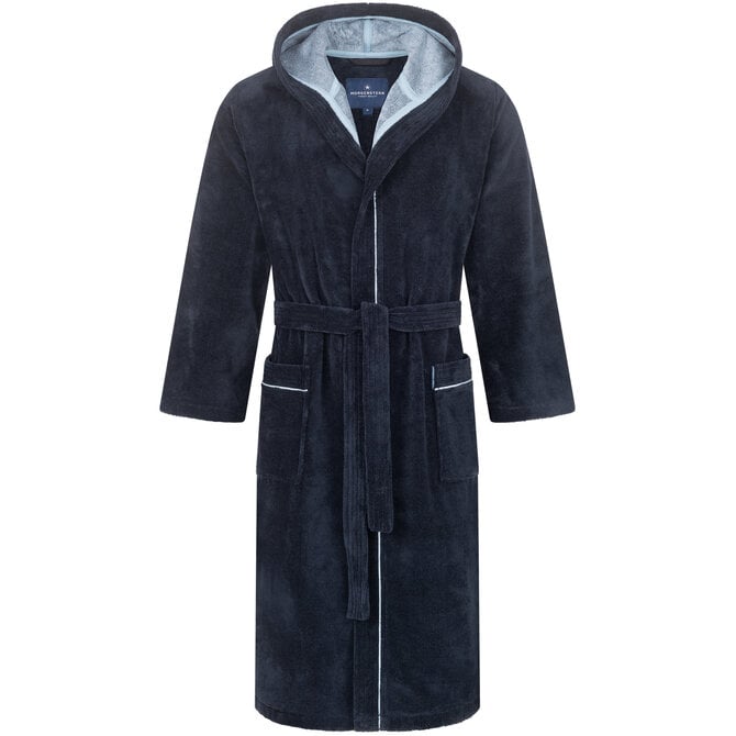 Peignoir à capuche Morgenstern pour homme Daniel navy/blue Taille L