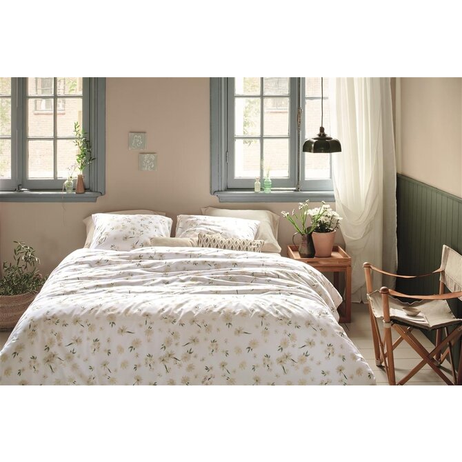 Ariadne at Home Housse de couette Daisies White 200x200/220 cm