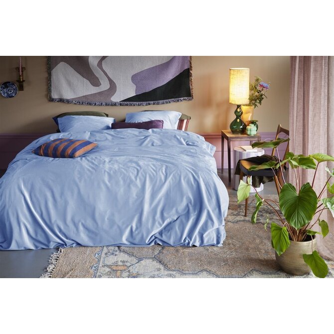 At home by Beddinghouse Housse de couette Tender Mid Blue 240x200/220 cm