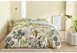 Beddinghouse Dekbedovertrek Iris Field Grey Green 200x200/220 cm