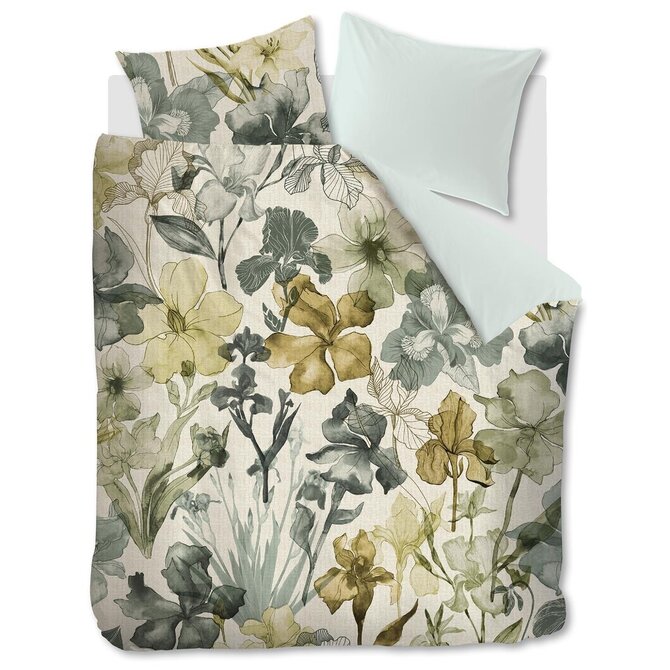 Beddinghouse Housse de couette Iris Field Grey Green 200x200/220 cm