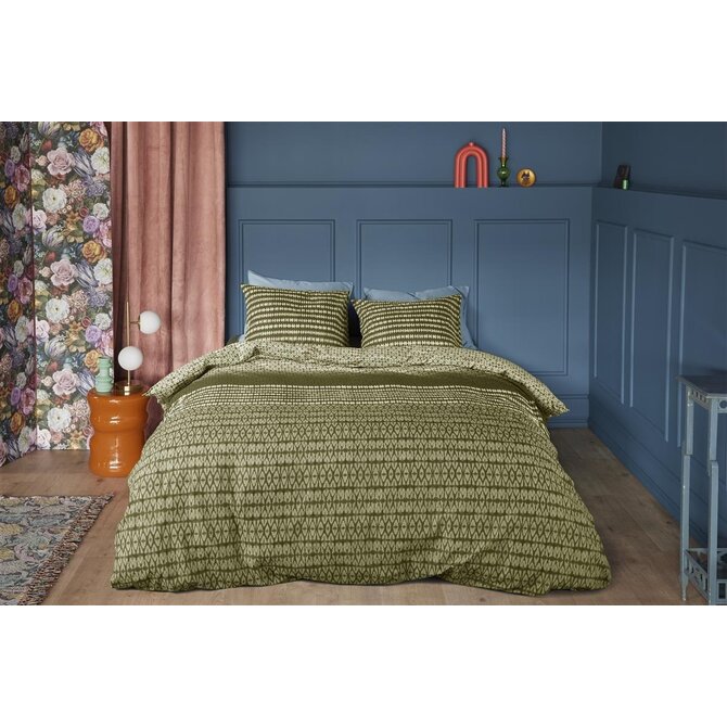 Beddinghouse Housse de couette Yori Green 140x200/220 cm