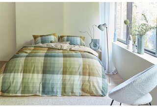 Beddinghouse Housse de couette Dorian Grey Green 240x200/220 cm