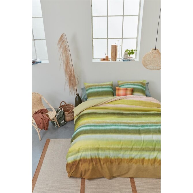 Beddinghouse Dekbedovertrek Hila Green 240x200/220 cm Beddinghouse Dekbedovertrek Hila Green 240x200/220 cm