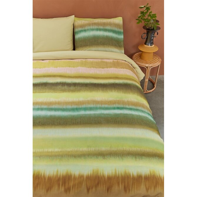 Beddinghouse Dekbedovertrek Hila Green 240x200/220 cm Beddinghouse Dekbedovertrek Hila Green 240x200/220 cm