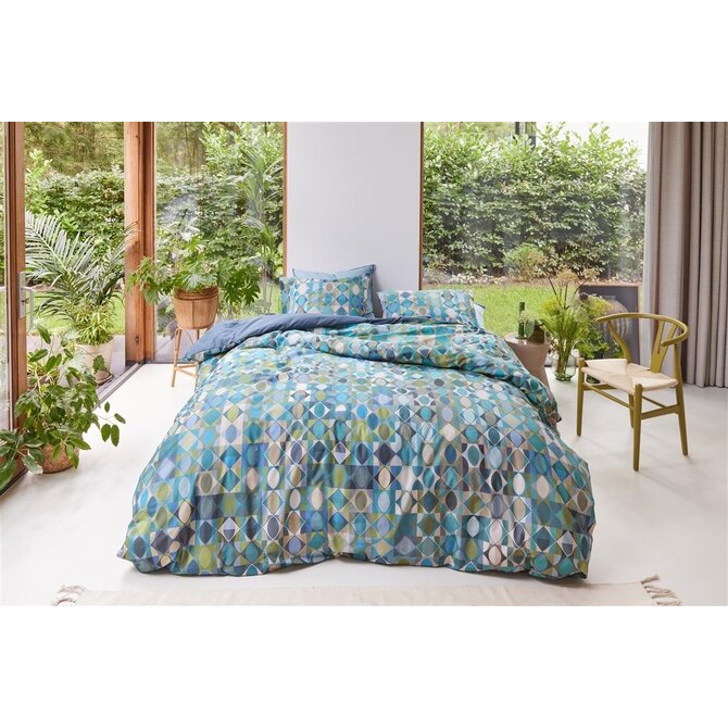 Beddinghouse Housse de couette Sumatra Blue Green 140x200/220 cm