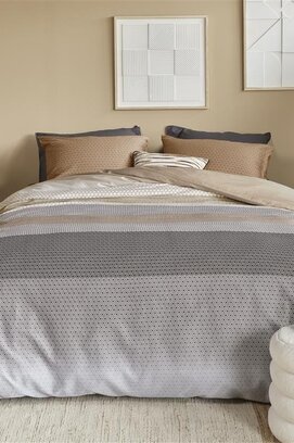 Beddinghouse Dekbedovertrek Theo Sand 140x200/220 cm