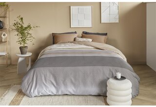 Beddinghouse Dekbedovertrek Theo Sand 140x200/220 cm