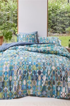 Beddinghouse Housse de couette Sumatra Blue Green 260x200/220 cm