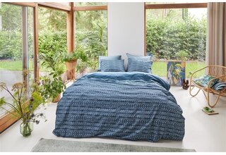Beddinghouse Dekbedovertrek Yori Blue 260x200/220 cm