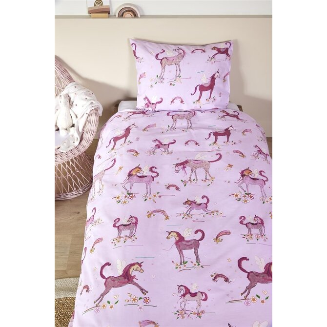 Beddinghouse x Hanneke de Jager Dekbedovertrek Unicorn Paradise Pink 100x135 cm Beddinghouse x Hanneke de Jager Dekbedovertrek Unicorn Paradise Pink 100x135 cm
