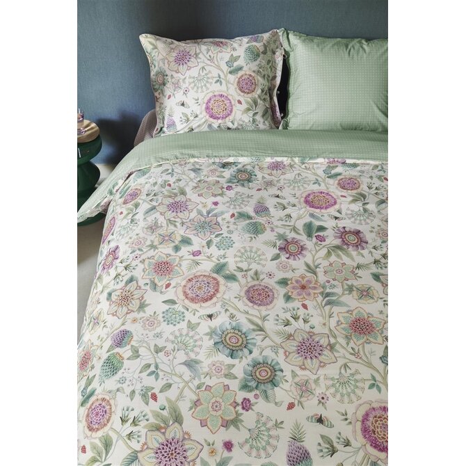 Pip Studio Housse de couette Viva Las Flores Blanc 200x200/220 cm Pip Studio Housse de couette Viva Las Flores Blanc 200x200/220 cm