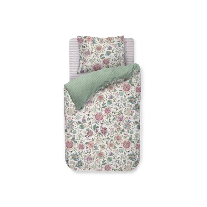 Pip Studio Housse de couette Viva Las Flores Blanc 200x200/220 cm Pip Studio Housse de couette Viva Las Flores Blanc 200x200/220 cm