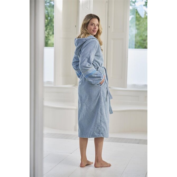 Pip Studio Soft Zellige Bathrobe Blue Grey XS
