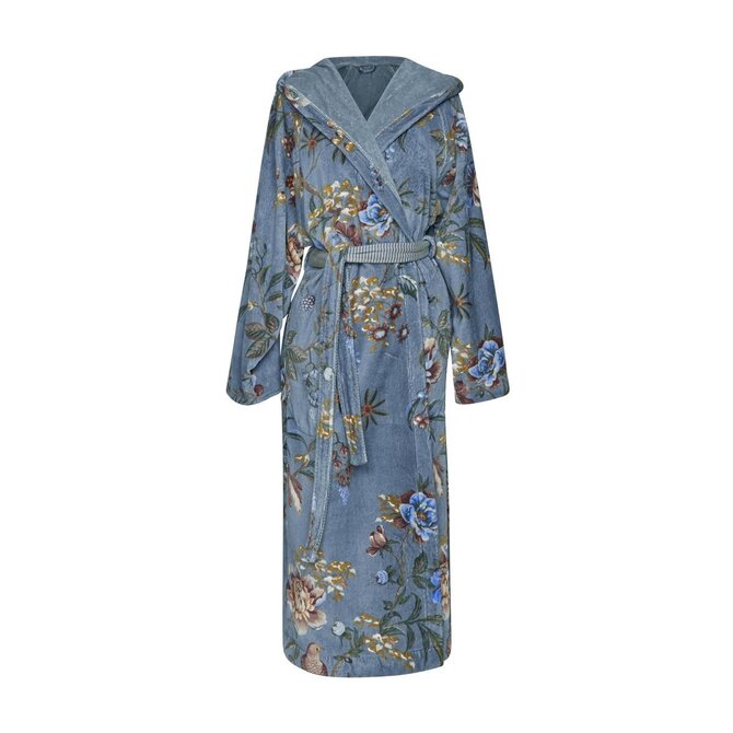 Pip Studio Secret Garden Bathrobe Blue XS