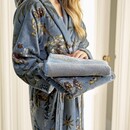 Pip Studio Pip Studio Secret Garden Bathrobe Blue XXL