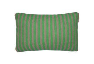 Pip Studio Bonsoir Coussin à rayures vert 40x60 cm