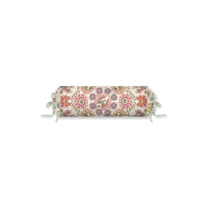 Pip Studio Il Ricamo Coussin à roulettes blanc cassé 22x70 cm