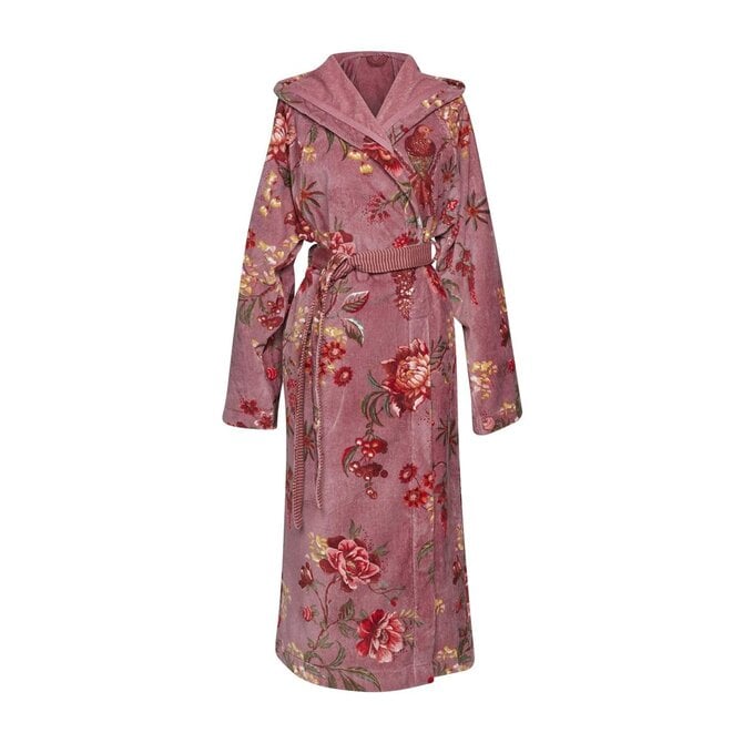 Pip Studio Secret Garden Bathrobe Mauve XS