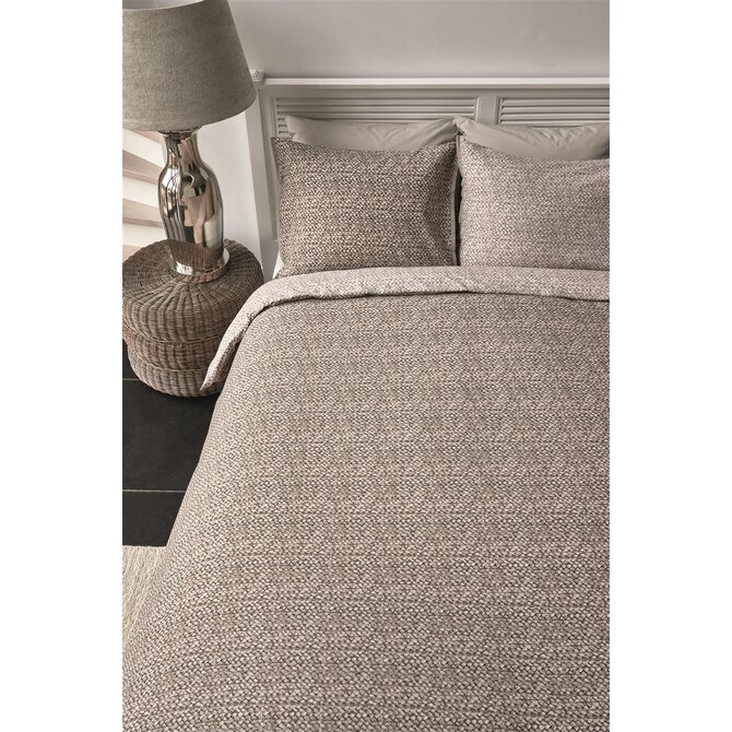 Riviera Maison Dekbedovertrek Braided  Taupe 240x200/220 cm