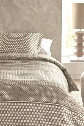Riviera Maison Dekbedovertrek Rattana  Naturel 140x200/220 cm