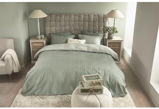 Riviera Maison Dekbedovertrek Bambu  Grijsgroen 240x200/220 cm