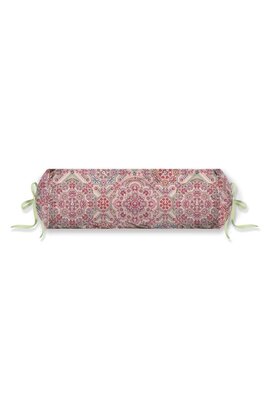 Pip Studio El Bordado Coussin à rouleaux rose 22x70 cm