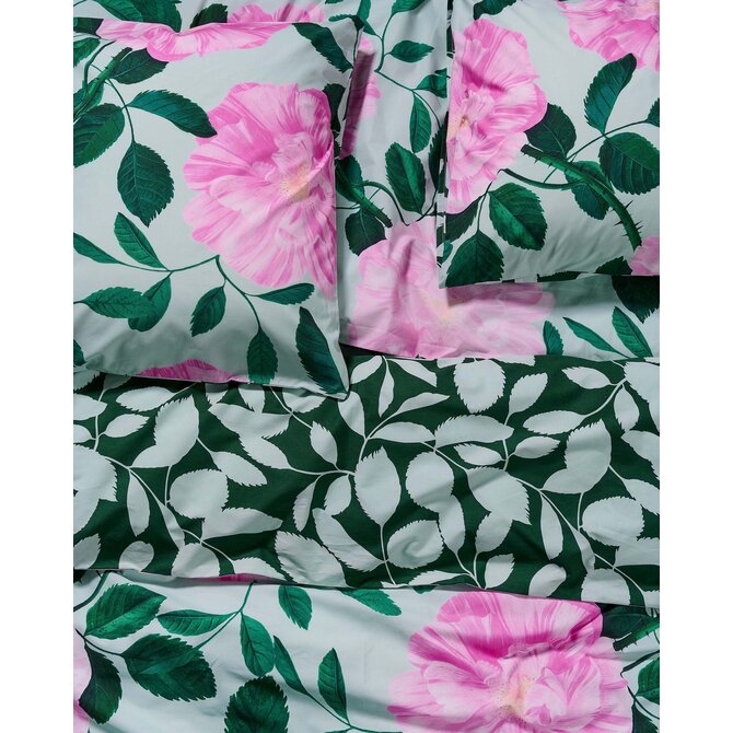 Covers & Co Bloom with a view Dekbedovertrek Misty green 200x200/220 Covers & Co Bloom with a view Dekbedovertrek Misty green 200x200/220