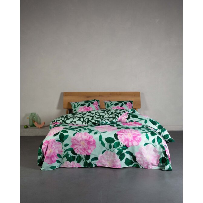 Covers & Co Bloom with a view Dekbedovertrek Misty green 200x200/220 Covers & Co Bloom with a view Dekbedovertrek Misty green 200x200/220