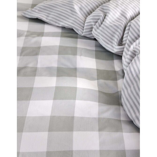 Essenza Chess housse de couette Dusty green 200x200/220