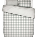 Essenza Essenza Chess housse de couette Dusty green 200x200/220