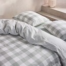 Essenza Essenza Chess Duvet Cover Dusty green 260x200/220