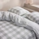 Essenza Essenza - Taie d'oreiller Chess - Vert poussière 60x70