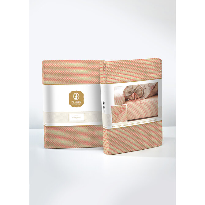 Pip Studio Hoeslaken Mi Vida Light Pink 90x200 cm Hoekhoogte 25 cm