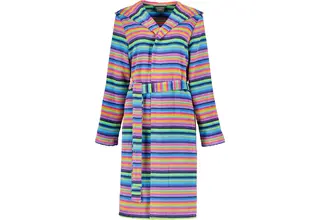 Cawo Dames Badjas met capuchon 1454 14 multicolor Maat 36