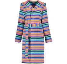 Cawo Dames Badjas met capuchon 1454 14 multicolor Maat 44