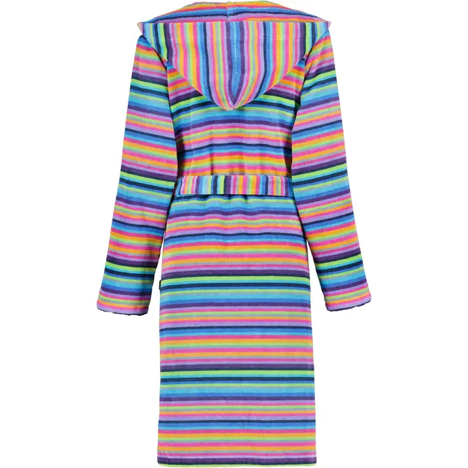 Cawo Dames Badjas met capuchon 1454 14 multicolor Maat 44 Cawo Dames Badjas met capuchon 1454 14 multicolor Maat 44