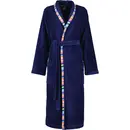 Cawö Cawo Ladies Bathrobe with shawl collar 839 11 navy Size 46