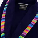 Cawö Cawo Ladies Bathrobe with shawl collar 839 11 navy Size 46