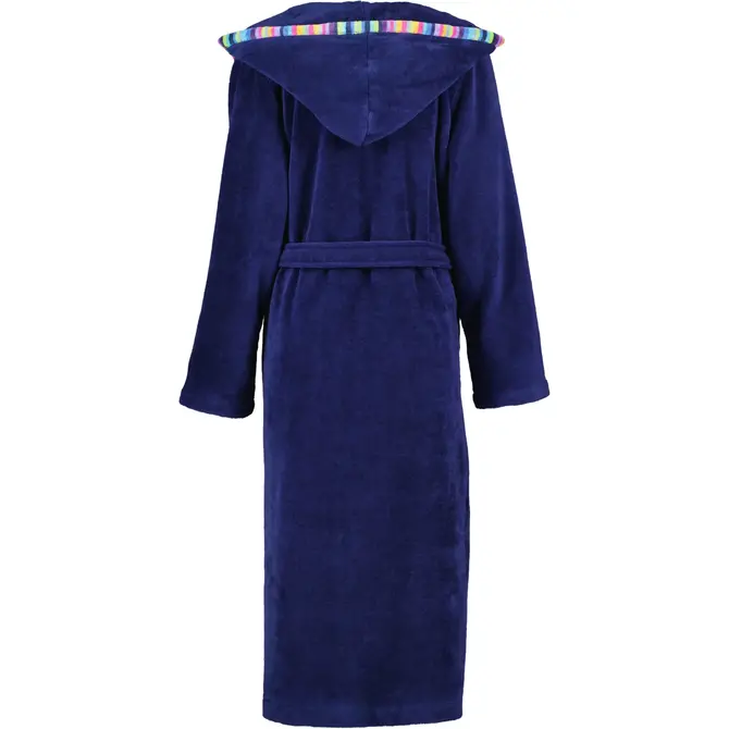 Cawo Robe de chambre à capuche pour femme 840 11 marine Taille 40