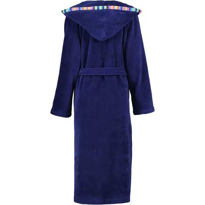 Cawo Robe de chambre à capuche pour femme 840 11 marine Taille 48