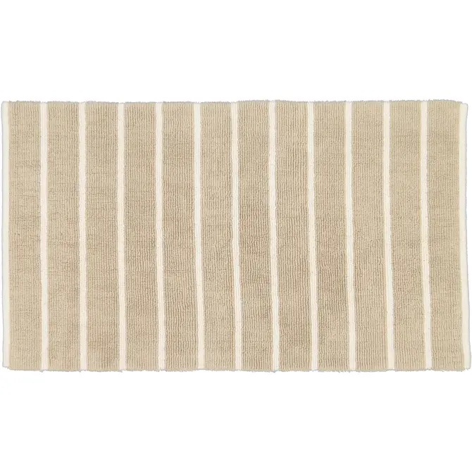 CAWÖ Home Tapis de Bain Réversible Balance Rayé 1008 33 nature 60x100