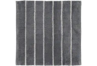 CAWÖ Home Keerbare  Badmat Balance Gestreept 1008 73 anthrazit 60x60