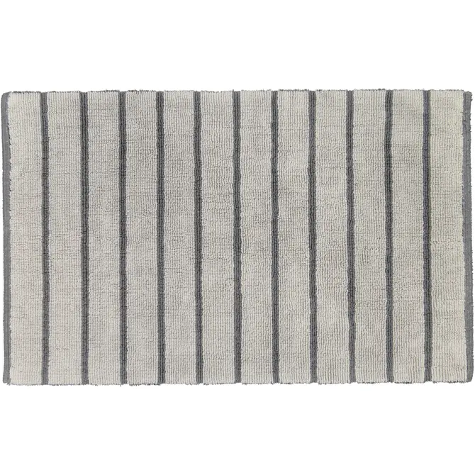 CAWÖ Home Tapis de bain réversible Balance Rayé 1008 73 anthracite 60x100