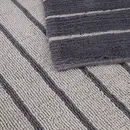 Cawö CAWÖ Home Keerbare  Badmat Balance Gestreept 1008 73 anthrazit 60x100