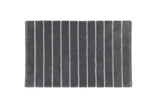 CAWÖ Home Keerbare  Badmat Balance Gestreept 1008 73 anthrazit 70x120