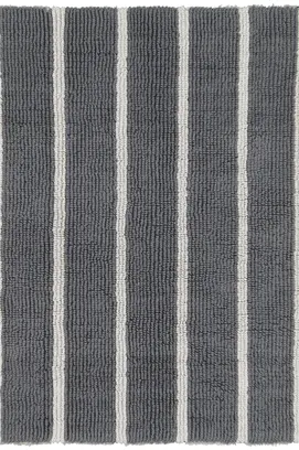 CAWÖ Home Keerbare  Badmat Balance Gestreept 1008 77 platin 60x60