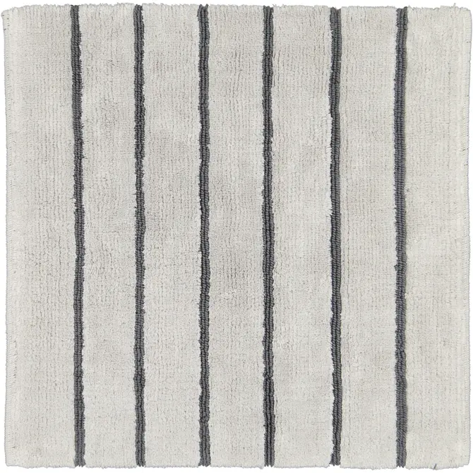 CAWÖ Home Keerbare  Badmat Balance Gestreept 1008 77 platin 60x60 CAWÖ Home Keerbare  Badmat Balance Gestreept 1008 77 platin 60x60
