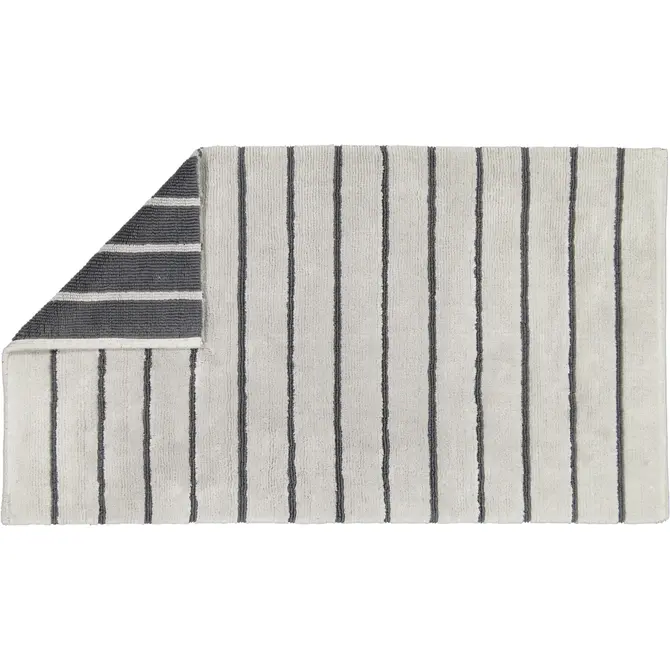 CAWÖ Home Keerbare  Badmat Balance Gestreept 1008 77 platin 60x100 CAWÖ Home Keerbare  Badmat Balance Gestreept 1008 77 platin 60x100